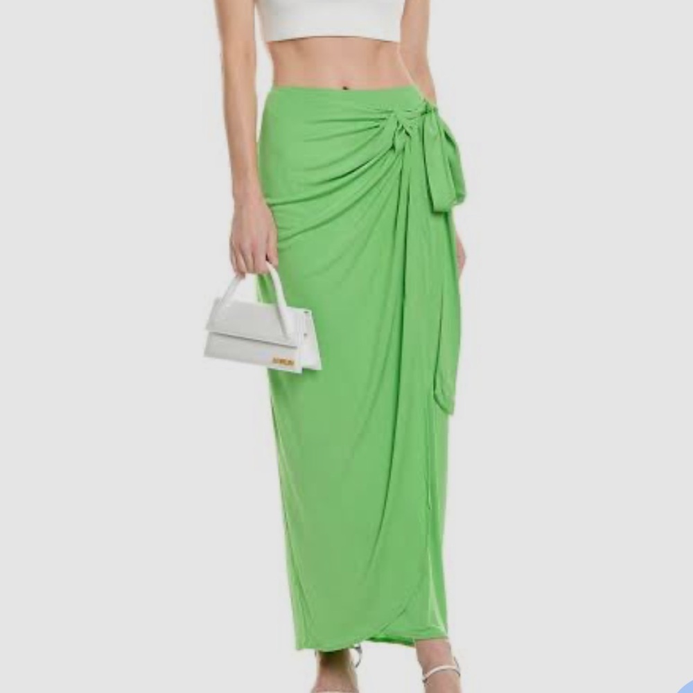 STAUD Angelica skirt in Kiwi